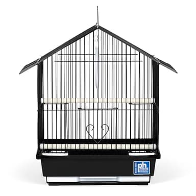 Prevue Pet Products Parakeet Manor Bird Cage with Handle for Home or Travel, Black - Image 2