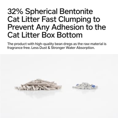 pidan Tofu Cat Litter with Recycled Coffee Grounds,Clumping,Flushable,Ultra Absorbent and Fast Drying, 100% Natural Ingredients Litter,Really Dust-Free,Less Scattering (5.3lb×1bag) - Image 5