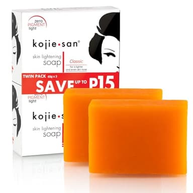 Kojie San Skin and Body Brightening Soap - Original Kojic Acid, Dark Spot Remover Bar Soap with Glycerin & Tea Tree Oil - 65g x 2 Bars - Image 5
