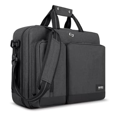 Solo New York Urban Carrying Case (Briefcase) for 15.6" Notebook - Gray, Black, 12.5" x 17" x 5" (UBN310-10) - Image 1