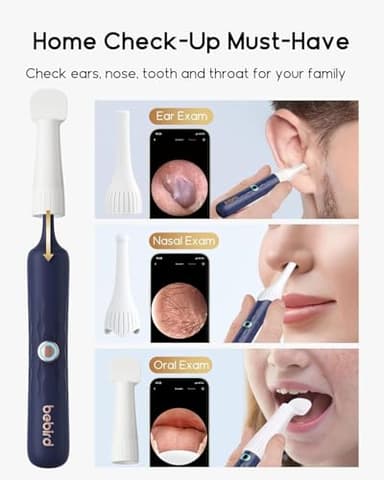 Bebird Earsight Plus D39R Ear Wax Removal Tool Camera, FSA HSA Eligible Items, Ear Cleaner with Flexible Ear Camera Otoscope, Visual Ear Pick Tweezers Wax Remover, Ear Cleaning Kit for Family - Image 6