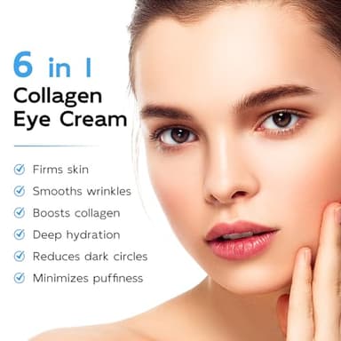 Tantea Under Eye Cream Anti-Aging | 6 in 1 Collagen Anti-Wrinkle Eye Cream - Peptides, Bakuchiol, Centella - Wrinkles | Fine Lines | Dark Circles | Puffiness | Natural Retinol Alternative, 0.51 fl.Oz - Image 2