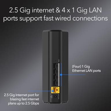 NETGEAR Nighthawk Dual-Band WiFi 7 Router (RS90) – Security Features, BE3600 Wireless Speed (up to 3.6 Gbps) - Covers up to 2,000 sq. ft., 50 Devices – 2.5 Gig Internet Port - Free Expert Help - Image 5