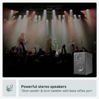 Panasonic Compact Stereo System with CD Player, Bluetooth, FM Radio and USB with Bass and Treble Control, 80W Stereo System for Home with Remote Control - SC-PM700PP-K (Black) - Image 3