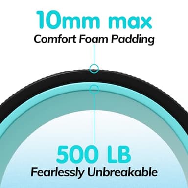 Furnhome Back Roller - Back Wheel for Deep Tissue Massage,Yoga Wheel for Back Pain & Stretching- Comfy Deep Tissue Massage Roller (3-Pack) - Image 3