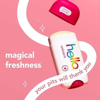 hello Unicorn Aluminum Free Deodorant for Women, Girls, Safe for Kids, Dermatologically tested, Natural Fragrance, 2 Pack - Image 4