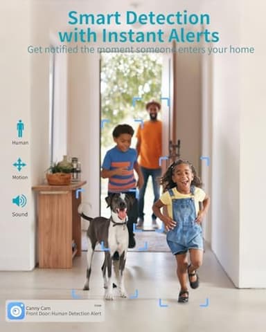 VIMTAG 4K UHD Pet Camera Indoor with Phone App, 360° Dog Camera with Speaker, Indoor Cameras for Home Security, 5G/2.4G WiFi, Motion Tracking&AI Detection, 2-Way Audio, Night Vision, SD/Cloud Storage - Image 5