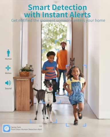 VIMTAG 4K UHD Indoor Camera 5G&2.4G WiFi Cameras for Home Security, 360° Pet/Dog/Cat/Nanny/Baby Monitor with Phone App & Speaker, Motion Tracking, Free AI Detection, Night Vision, SD/Cloud Storage - Image 6