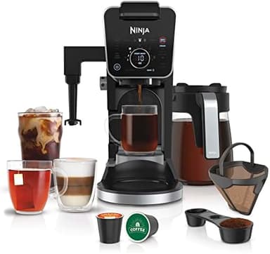 Ninja Hot and Iced Coffee Maker, Single Serve Coffee Maker and Drip Coffee Machine, DualBrew Pro Specialty 12-Cup with K-Cup Combo, Includes Permanent Filter, CFP307 - Image 2