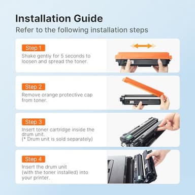 E-Z Ink Compatible Toner Cartridge Replacement for Brother TN221 TN225 Toner to Use with MFC-9130CW HL-3170CDW HL-3180CDW MFC-9340CDW MFC-9330CDW (1 Black 1 Cyan 1 Magenta 1 Yellow,4 Pack) - Image 6