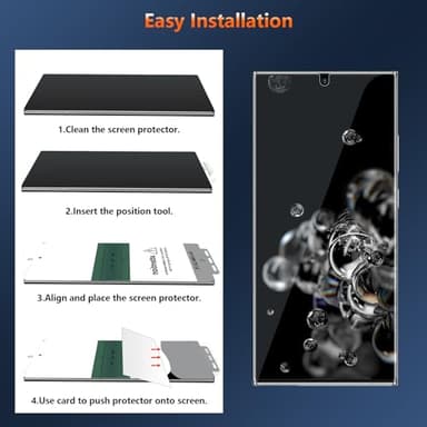 JEHOO [3 Pack] for Samsung Galaxy S20 Ultra Screen Protector [Not Glass], Flexible TPU Film, Fingerprint Unlock, Full Coverage, Scratch Resistant, Easy Installation, Case Friendly, Bubble Free - Image 7