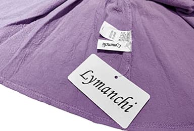 lymanchi Toddler Girl Cotton Linen Ruffle Halter Sleeveless Casual Kids Dresses 818 Purple 90 - Image 6