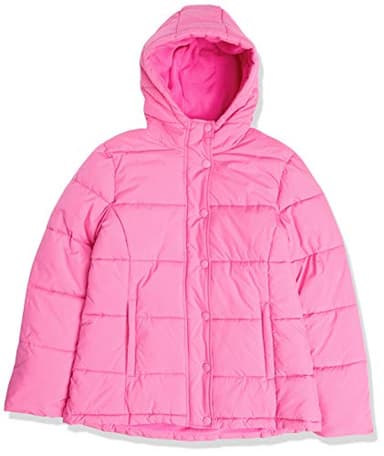 Amazon Essentials Women's Heavyweight Quilted Long-Sleeve Hooded Puffer Coat (Available in Plus Size), Neon Pink, Large - Image 7