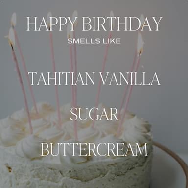 Sweet Water Decor Happy Birthday Soy Candle - Vanilla Sugar & Buttercream Sweet Scented Happy Birthday Candle Gift for Mom, Friends & Girls - 40 Hour Burn Time - 9oz - Non Toxic - Image 2
