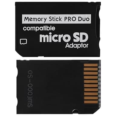 Skywin Memory Stick Pro Duo Adapter - Card Reader for PSP Memory Card Duo Adapter, Easy-to-Use Card Holder Compatible with PlayStation Card, Camera, or Handycam - Image 1