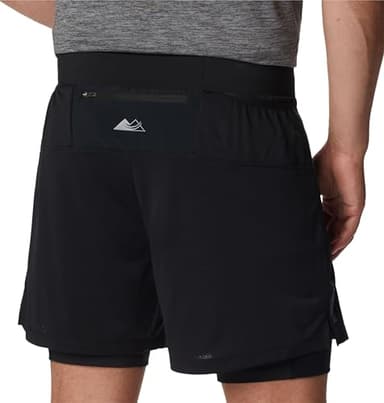 Columbia Men's Endless Trail 2 in 1 Short, Black, X-Small - Image 5