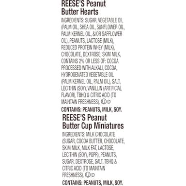 REESE'S Assorted Chocolate Peanut Butter Shapes, Valentine's Candy Bag, 21.49 oz - Image 3