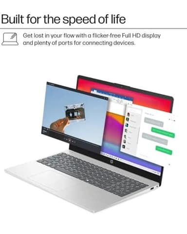 HP 2025 15.6" Touchscreen Laptop - w/Office Lifetime & Win 11 Pro&External DVD Drive, Intel i3 1315U(Up to 4.5GHz), Wi-Fi 6, Copilot AI, HD Touch Display, Long Battery Life, 64GB RAM, 2TB SSD - Image 5