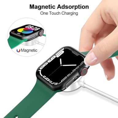 𝟐𝟎𝟐𝟓 𝐔𝐩𝐠𝐫𝐚𝐝𝐞𝐝 Magnetic Charging Cable for Apple Watch Charger,[USB C Port] Wireless Charging Cable Compatible with iWatch Series Ultra/10/9/8/7/6/SE/SE2/5/4/3/2[3.3FT]-White - Image 4