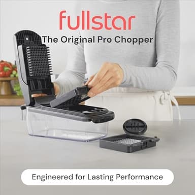 Fullstar The Original Pro Chopper - Vegetable Chopper and Spiralizer, Food Chopper with Container, Fruit Slicer, Kitchen Gadgets & Gifts, Home Essentials (8 in 1, Black - Image 4