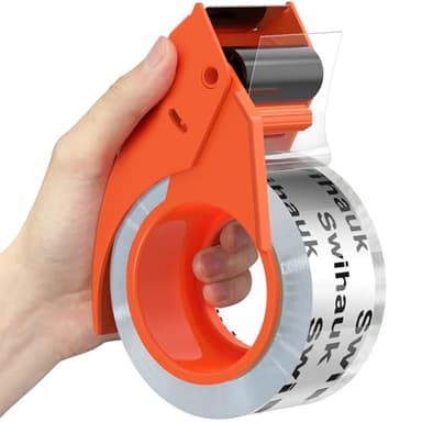 1.88 in x 66.6 YDs Clear Heavy Duty Packing Tape with Dispenser, Strong & Durable Shipping Tape, Packaging Tape, Packing Tape Dispenser for Packing Boxes, Moving Supplies, Shipping and Mailing - Image 1