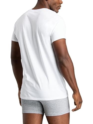 Fruit of the Loom Men's Stay Tucked Crew T-Shirt - Large - White (Pack of 6) - Image 4