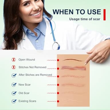 Silicone Scar Sheets (1.6” x 120” Roll-3M), Silicone Scar Tape Roll, Scar Silicone Strips, Reusable, Professional Scar Removal Sheets for C-Section, Surgery, Burn, Keloid, Acne et - Image 5