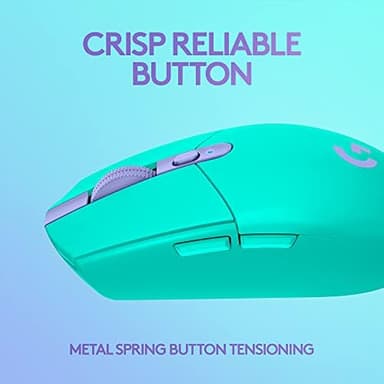 Logitech G305 LIGHTSPEED Wireless Gaming Mouse, Hero 12K Sensor, 12,000 DPI, Lightweight, 6 Programmable Buttons, 250h Battery Life, On-Board Memory, PC/Mac - Mint - Image 7