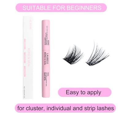 Lash Bond and Seal Mascara for Long Lasting Waterproof Eyelash Extensions - 5ml+5ml - Image 6