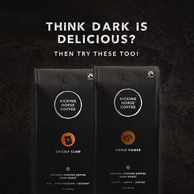 Kicking Horse Coffee, Kick Ass, Dark Roast, Ground, 10 Oz - Certified Organic, Fairtrade, Kosher Coffee - Image 2