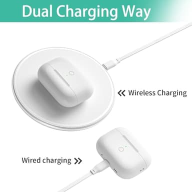Wireless Charging Case Replacement Compatible with AirPods Pro 1st & 2nd Generation, AirPods Pro 1st & 2nd Charger Case with Bluetooth Pairing Sync Button - No Earbuds - Image 5