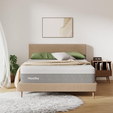 Novilla Full Size Mattress, 10 inch Full Gel Memory Foam Mattress for Cool Night & Pressure Relief, Medium Firm in a Box, Bliss - Image 1