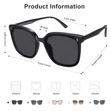 SOJOS Sunglasses for Women Men Vintage Style Shades SJ2157,Black/Grey - Image 5
