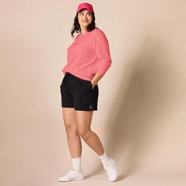 Amazon Essentials Women's Fleece Crewneck Pullover Sweatshirt (Available in Plus Size), Coral Pink, Medium - Image 7