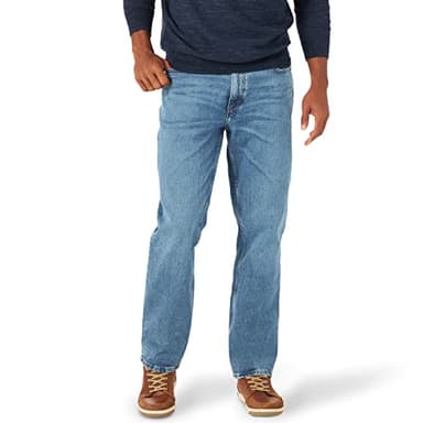 Lee Men's Legendary Relaxed Straight Jean, True Blue, 34W x 30L - Image 1