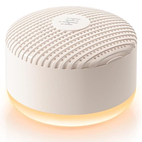 Portable Sound Machine & Night Light, White Noise Sound Machine for Baby & Adults with 12 Selected Sounds - Rechargeable, Memory Function, Timer - Sleep Soother, Home & Travel, Light Khaki - Image 1
