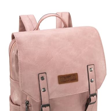 Montana West × Wrangler Leather Backpack Purse for Women Laptop Backpack Fashion Pink Backpack - Image 7