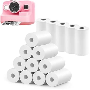 MIARALA 15 Rolls Instant Camera Refill Print Paper, HD Kidizoom Print Camera Paper Refill for Most Kids Instant Camera (57X25mm) - Image 1