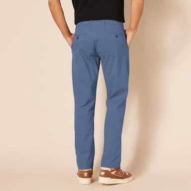 Amazon Essentials Men's Athletic-Fit Casual Stretch Chino Pant (Available in Big & Tall), Dark Blue, 42W x 30L - Image 2
