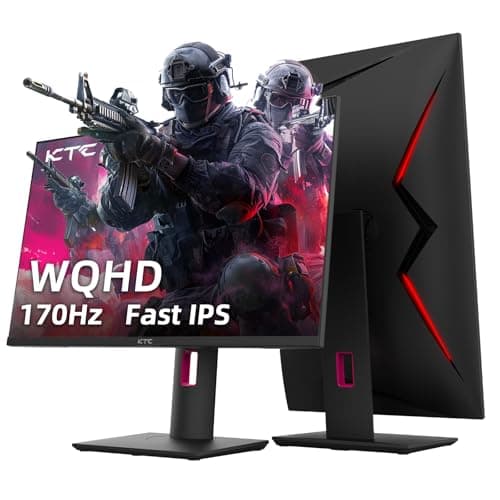 KTC 27'' 2K 170Hz Gaming Monitor - Fast IPS 1ms GTG Pc Monitor with FreeSync G-Sync, HDMI/DP/USB Ports, Height/Tilt/Swivel/Pivot Adjust, 131% sRGB and 97% DCI-P3 Color Gamut for Vertical Monitor - Image 1
