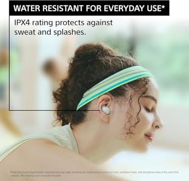 Sony - LinkBuds Fit True Wireless Noise Canceling Earbuds - White - Image 6