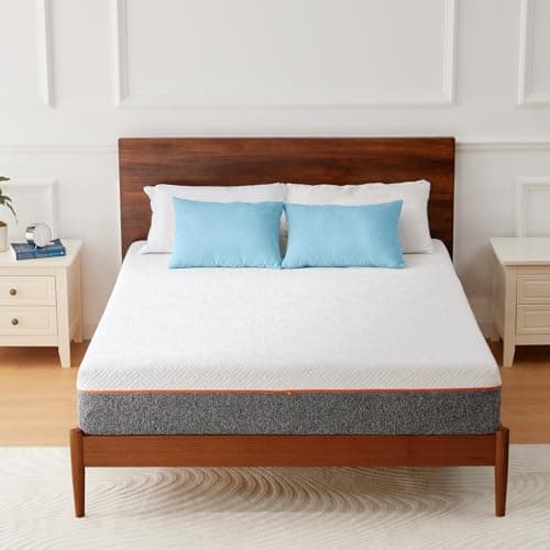 Marsail Queen Size Mattress, 10-inch Gel Memory Foam, Medium-Firm Mattresses in a Box for Pressure Relief & Support, Breathable Cooling Queen Mattress with Zippered Cover - Image 1
