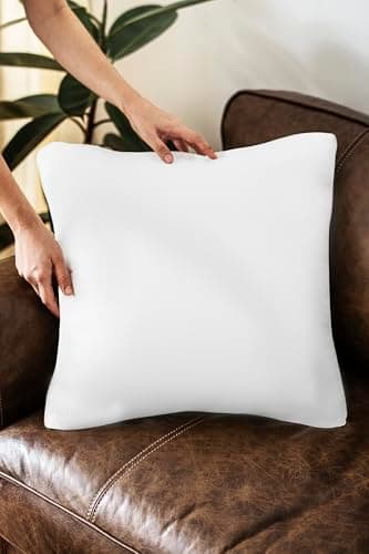 ZUPERIA Throw Pillows 20x20 (Pack of 2), Premium Filling Down Alternative Throw Pillows Insert for Decorative Indoor Pillows, Throw Pillows for Bed, Couch and Living Room - Image 4