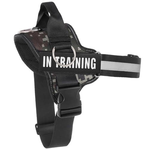 Essential Dog Harness, No Pull Pet Harness with 3 Side Rings for Leash Placement, No Choke, Reflective, Adjustable Pet Vest, Easy On-Off & Improved Control Handle, Training, Walking, Running - Image 1