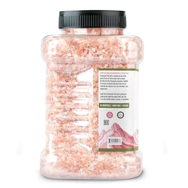 Good Tierra Himalayan Pink Salt in Jar - Coarse, 5 lb - Ideal for Bath Salt, Table Salt Grinders, and Spice Jars - Image 3