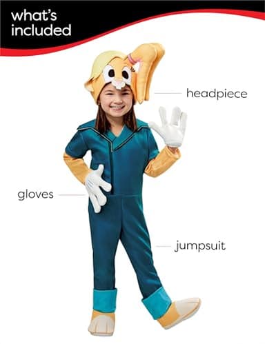 Rubies Bugs Bunny Builders: Lola Bunny Costume for Toddlers, Girl's 4T - Image 2