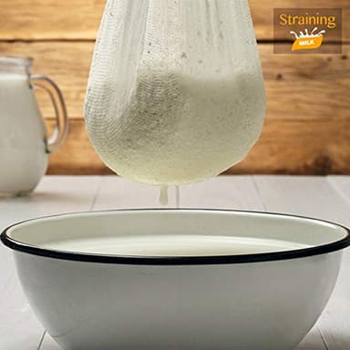 Cheesecloth, Grade 90, 36 Sq Feet, Reusable, 100% Unbleached Cotton Fabric, Ultra Fine Cheese Cloth for Cooking - Nut Milk Bag, Strainer, Filter (Grade 90-4Yards) - Image 5