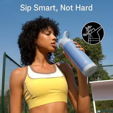 Insulated Water Bottle with Straw - Encool Stainless Steel Water Bottle, Reusable Leakproof and BPA-Free for Sports, Travel, Cold for 24 Hours, 24 oz, Ocean - Image 7