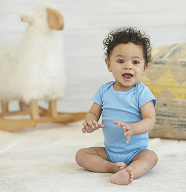 Gerber Baby 5-Pack Solid Onesies Bodysuits, Blue, 0-3 Months - Image 5