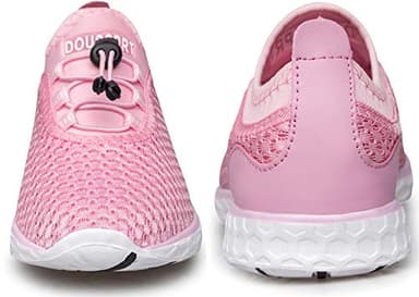 DOUSSPRT Women's Water Shoes Quick Drying Sports Aqua Shoes Pink Size 10 - Image 6